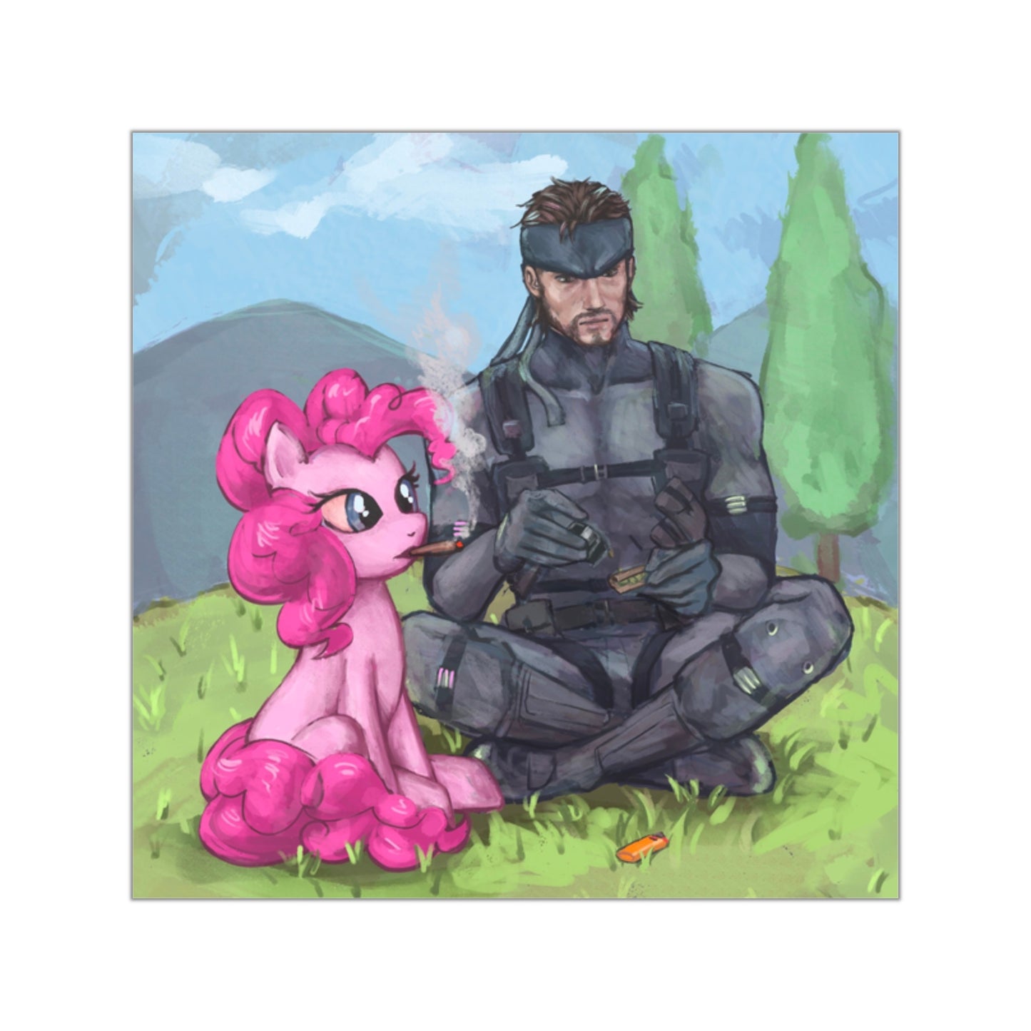 Pinkie & Snake Vinyl Sticker